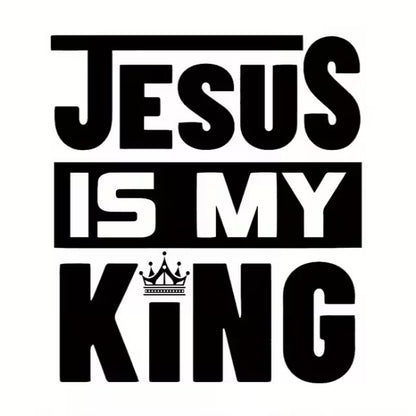 It's My King Black Letter Series Iron-On Transfer Stickers