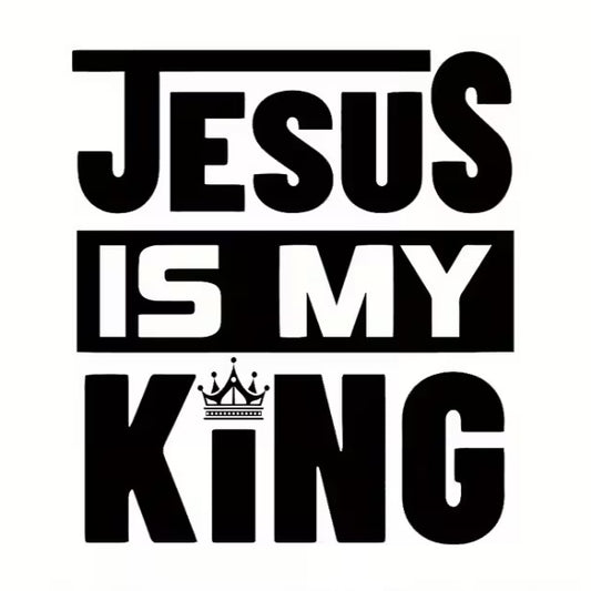 It's My King Black Letter Series Iron-On Transfer Stickers