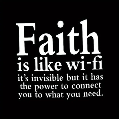 Faith Wi-Fi Quote Iron-On Transfer