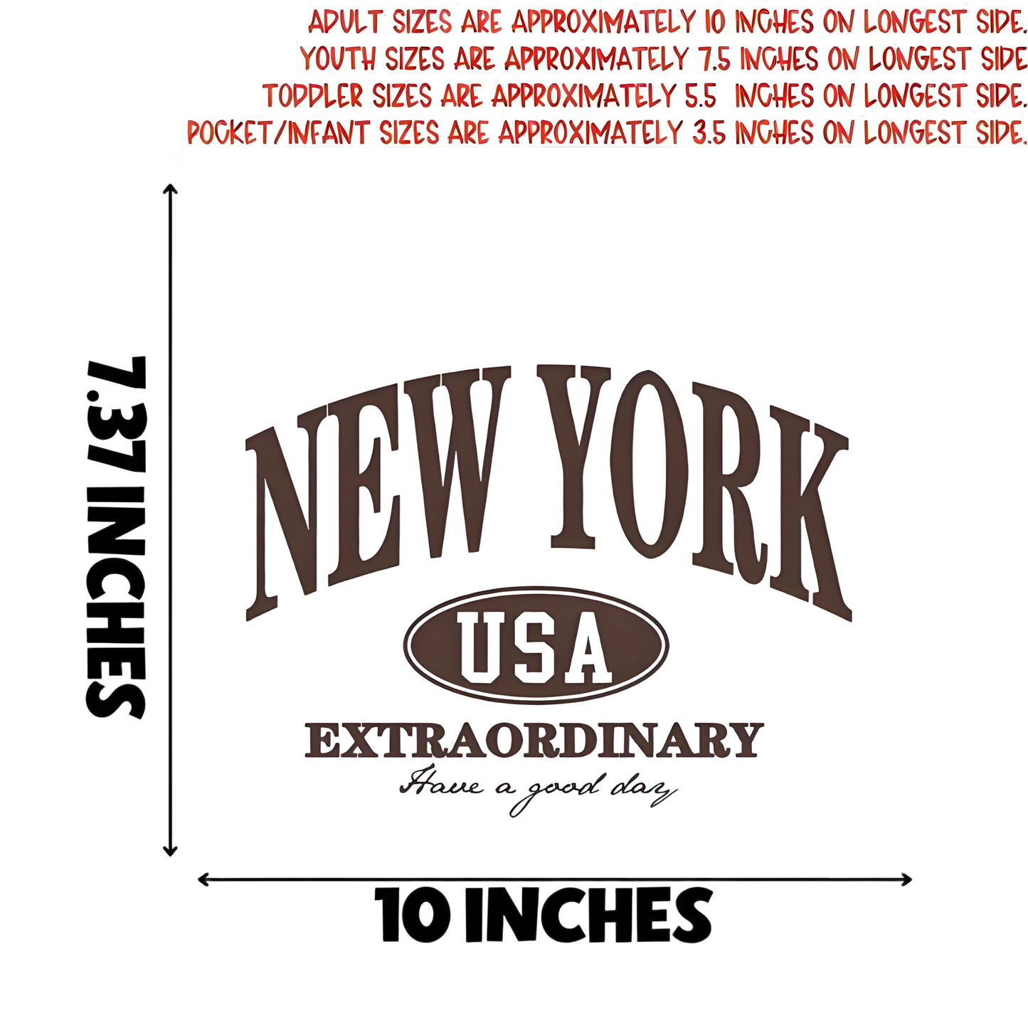 "NEW YORK" iron-on transfer