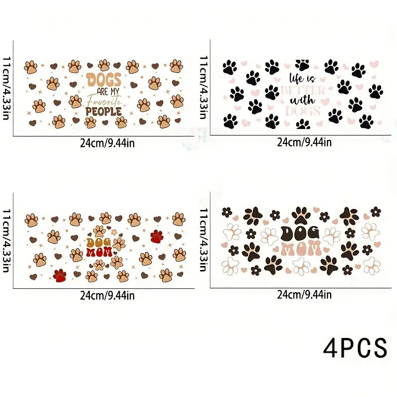 （4PCS/SET）Claw theme UV DTF cup cover sticker