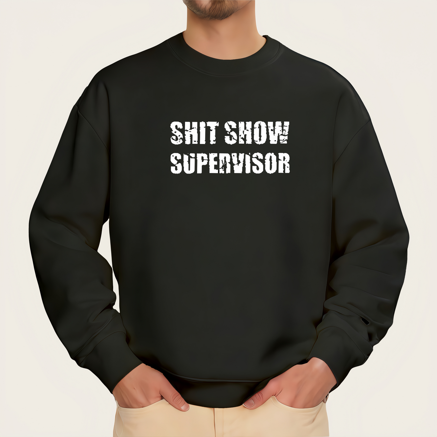 "SHIT SHOW SUPERVISOR" iron-on transfer
