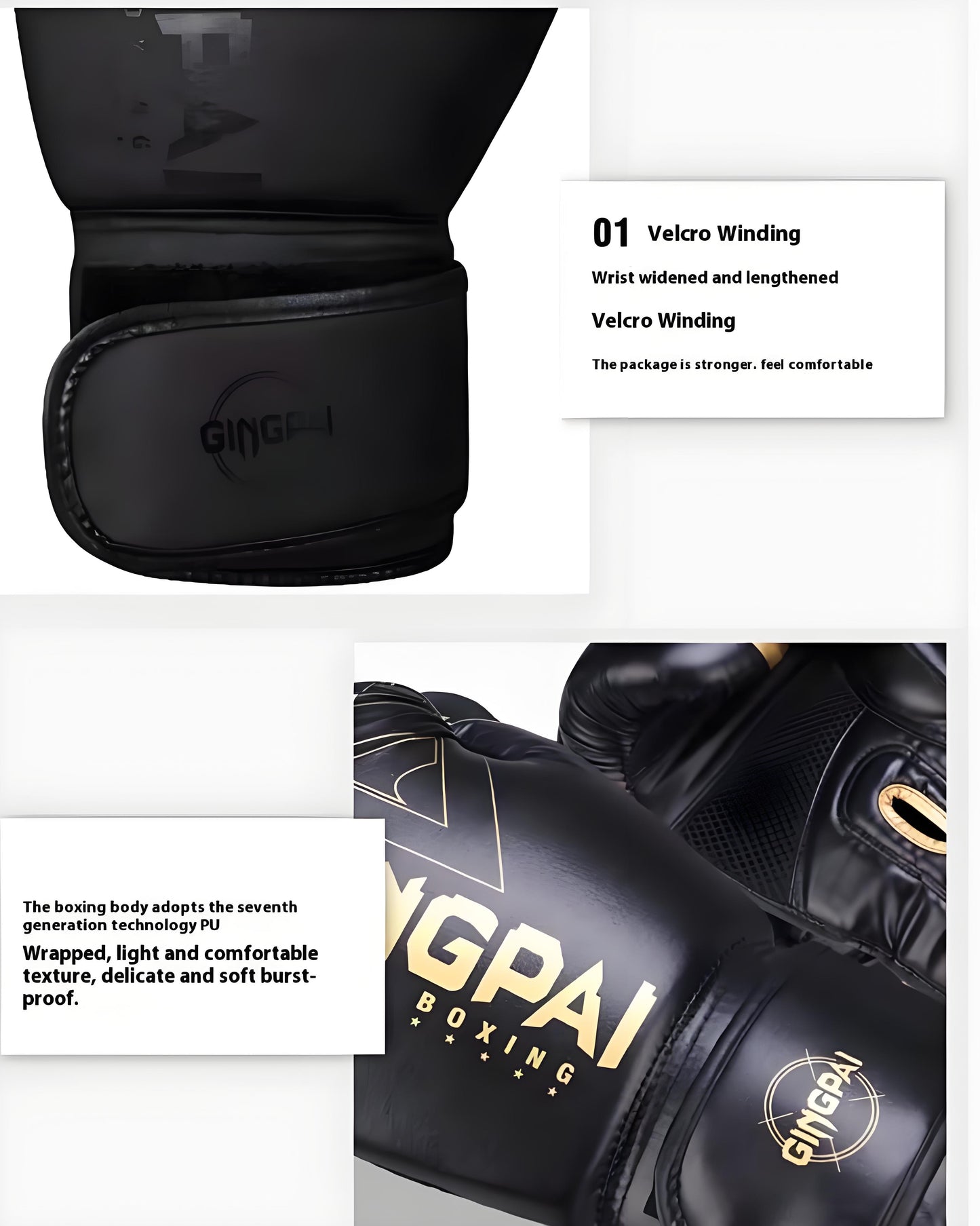 Boxing Gloves, Pro Training Sparring, Maya Hide Leather, Muay Thai MMA Kickboxing, Men Women Adult, Heavy Punching Bag Focus Mitts Pads Workout, Ventilated Palm, Multi Layered