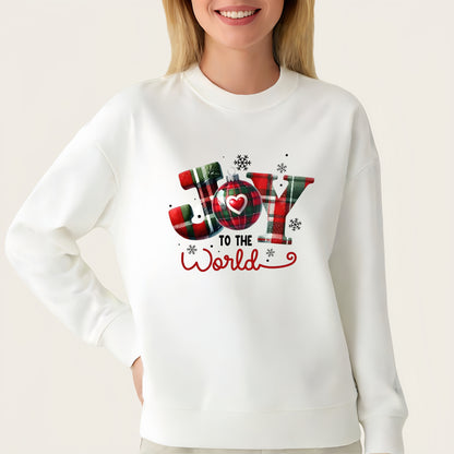 Merry Christmas World Heat Transfer Sticker