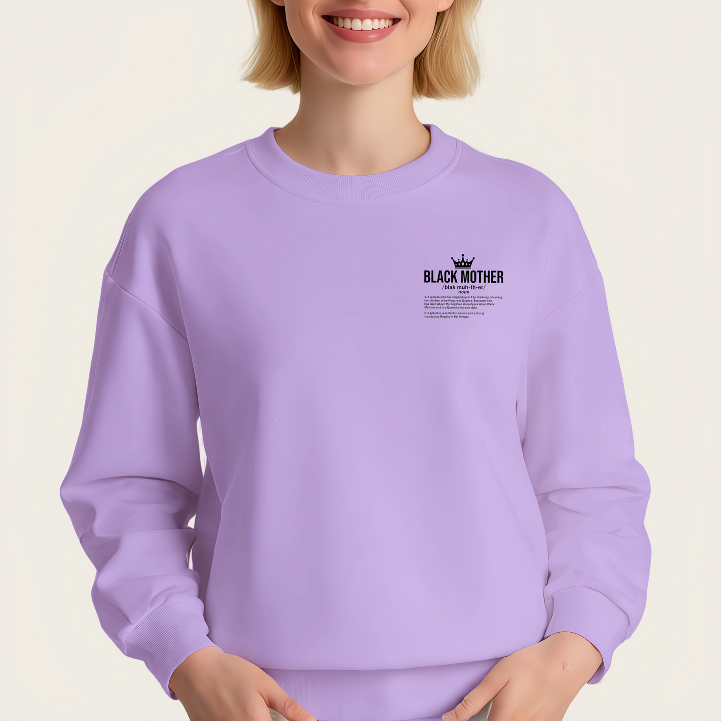 Black Mother Iron-On Transfer