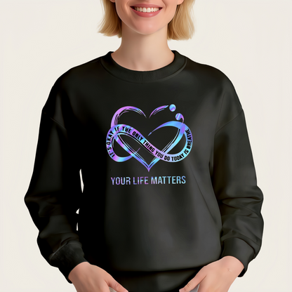Designed for your life quote iron-on transfer