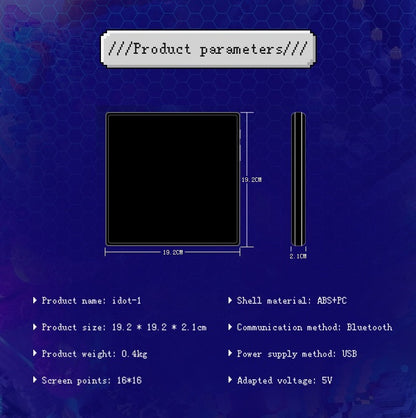 Pixoo-Max Pixel Display, APP Cellphone Control Display with 32 X 32 Programmable LED Screen for Home Decoration, Business Advertisement