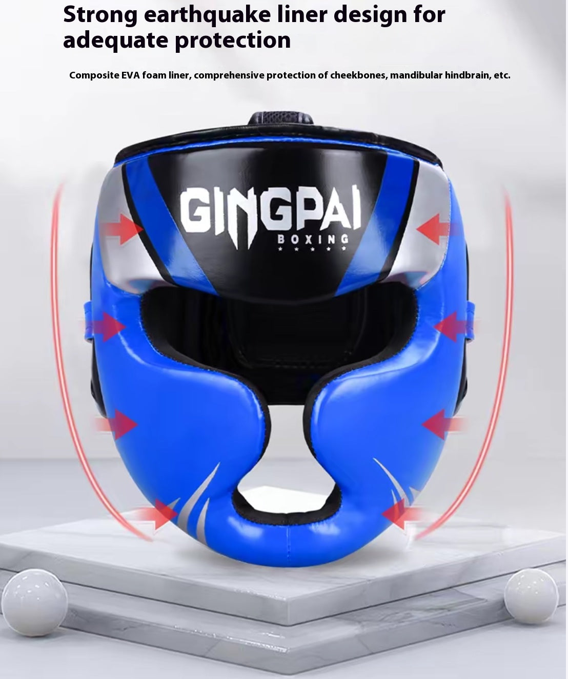 Boxing Headgear, MMA Training, Adjustable Padded Kara,Muay Thai Headgear, Kickboxing, Sparring, Martial Arts, Karate, Taekwondo Helmet