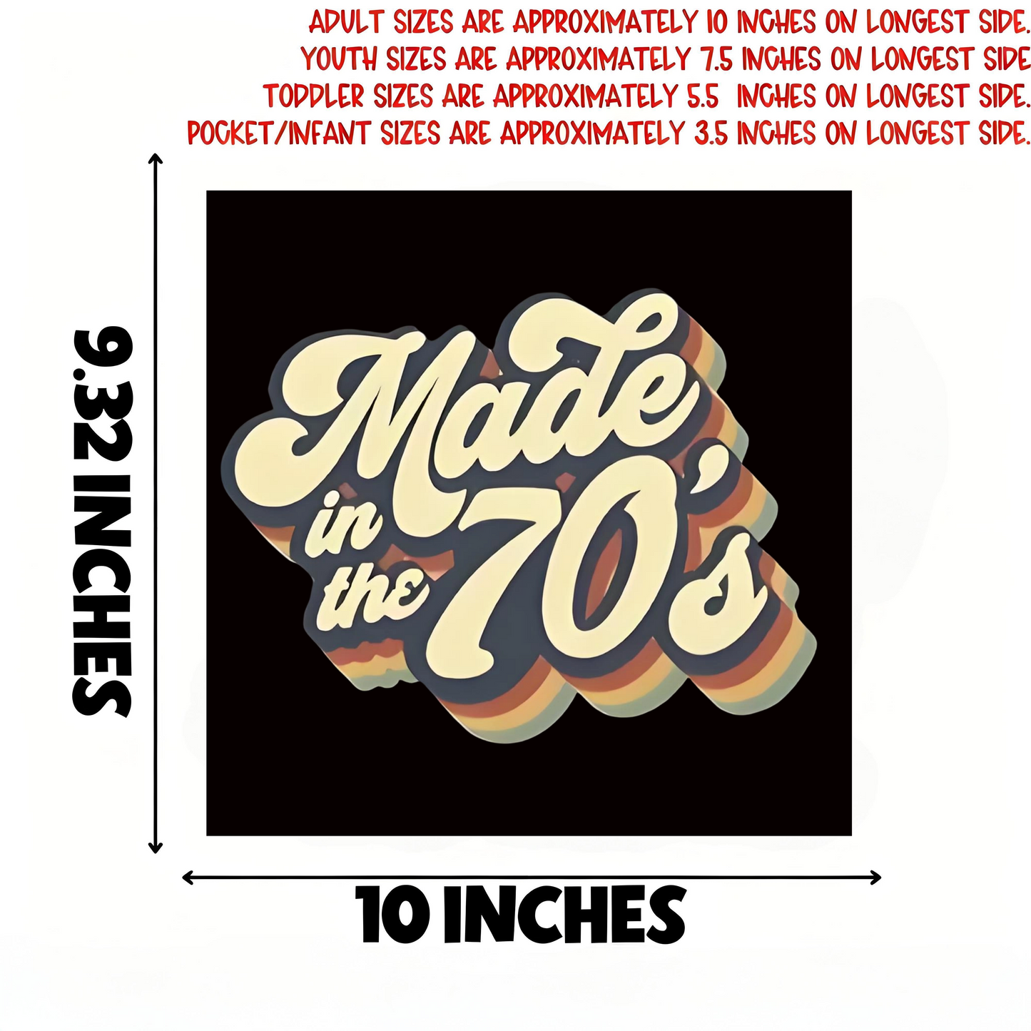 Letter pattern iron-on transfer