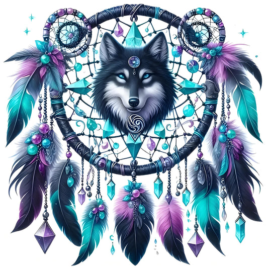 Wolf and Dream Iron-on Transfer