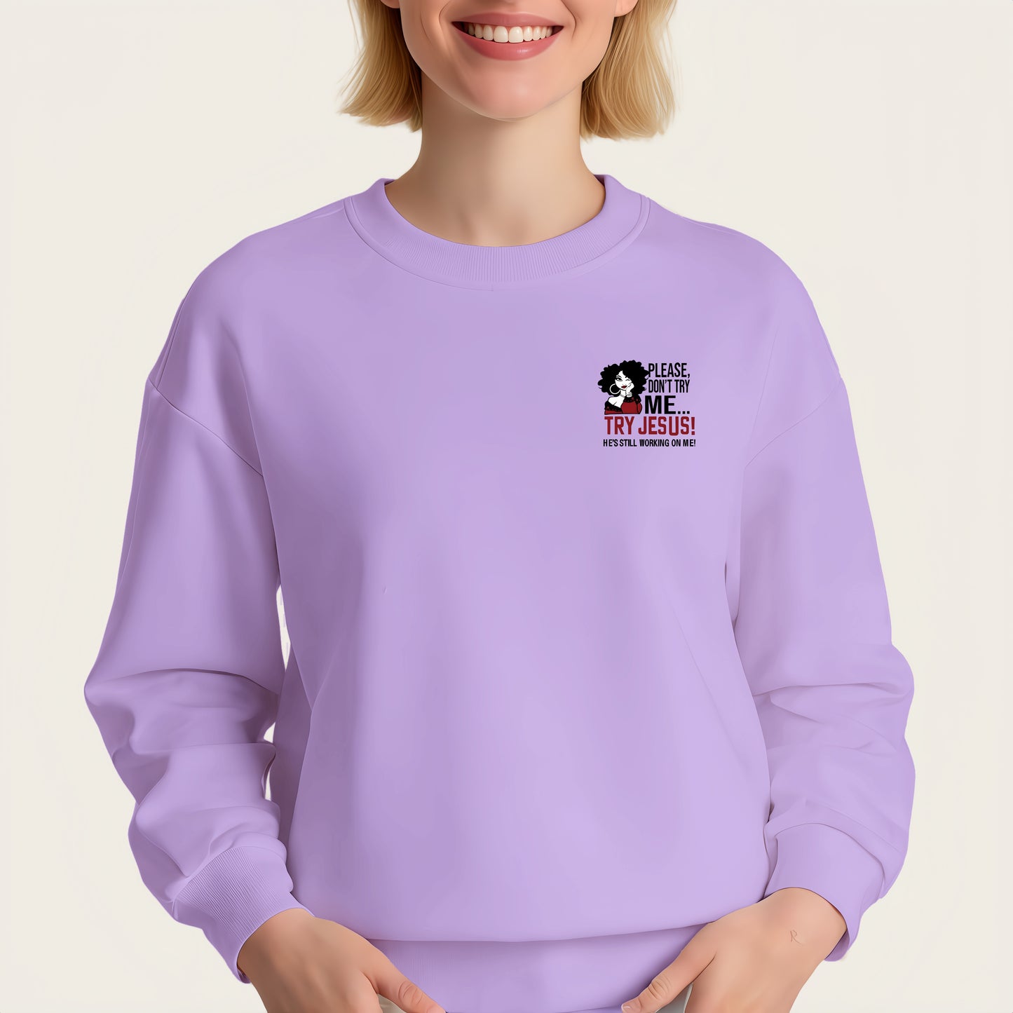 Please Don't Try Me Quote Iron-On Transfer