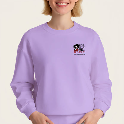 Please Don't Try Me Quote Iron-On Transfer