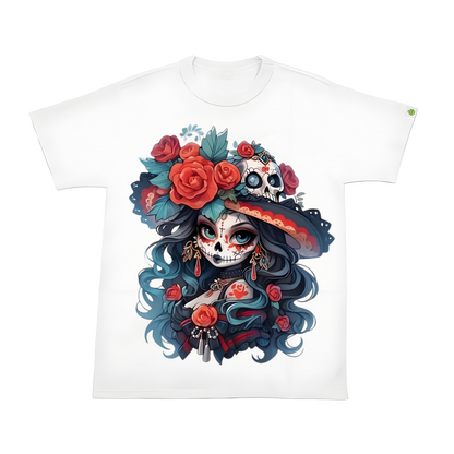 Black Witch Floral Iron-On Heat Transfer Sticker