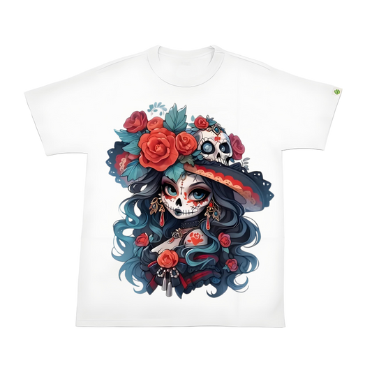 Black Witch Floral Iron-On Heat Transfer Sticker