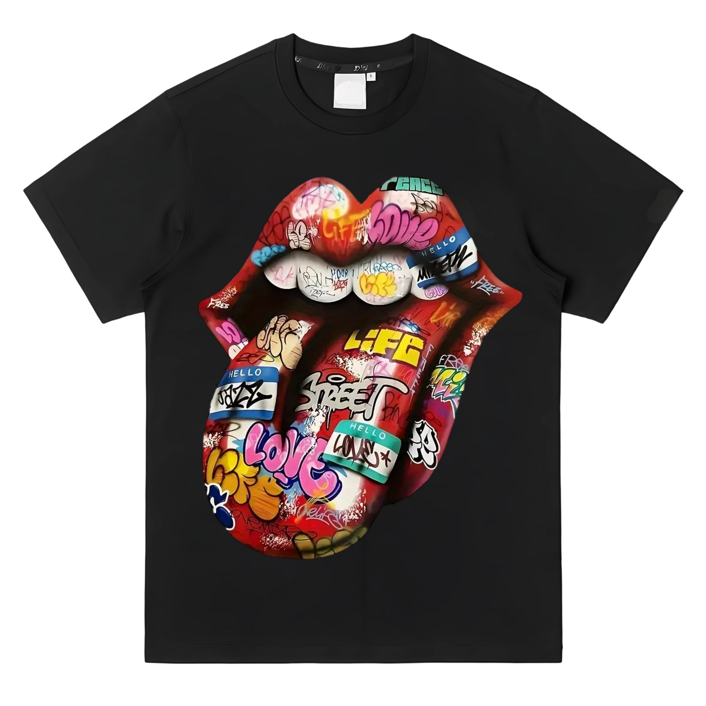 Fun lip print heat transfer ironing