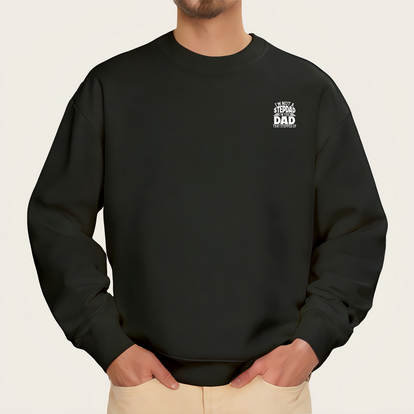 "I'M NOT A STEPDAD" iron-on transfer