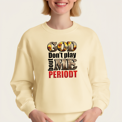 "God, please don't make fun of me" iron-on transfer