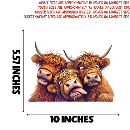 Highland Cow Iron-On Transfer