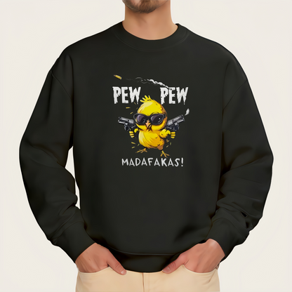 Yellow Chick Double Gun Iron-On Transfer