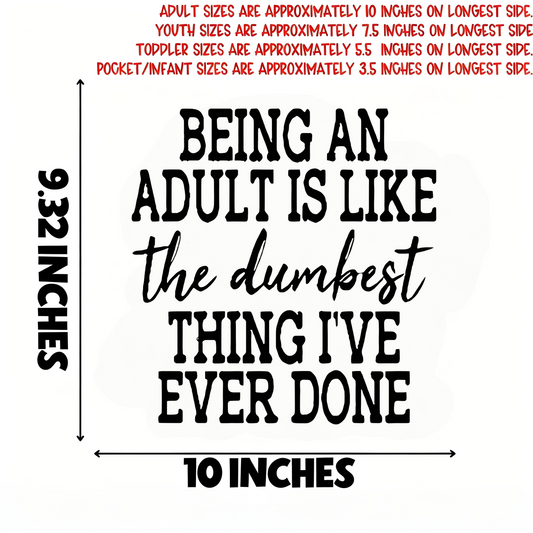 Humorous adult quotes iron-on transfers