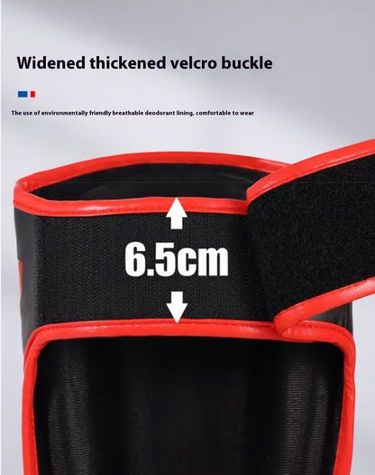Shin Guards Kickboxing Muay Thai, SATRA SMMAF Approved, Premium Maya Hide Leather, Leg Instep Protection Pads, MMA Martial Arts Kicking Sparring Training Gear, BJJ Karate Boxing Taekwondo