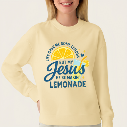 Life Gave Me Lemons But My Jesus Makes Lemonade DTF Heat Transfer