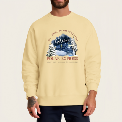 Polar Express themed iron-on transfers