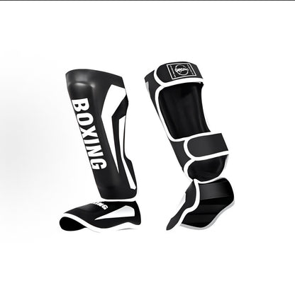 Shin Guards Kickboxing Muay Thai, SATRA SMMAF Approved, Premium Maya Hide Leather, Leg Instep Protection Pads, MMA Martial Arts Kicking Sparring Training Gear, BJJ Karate Boxing Taekwondo