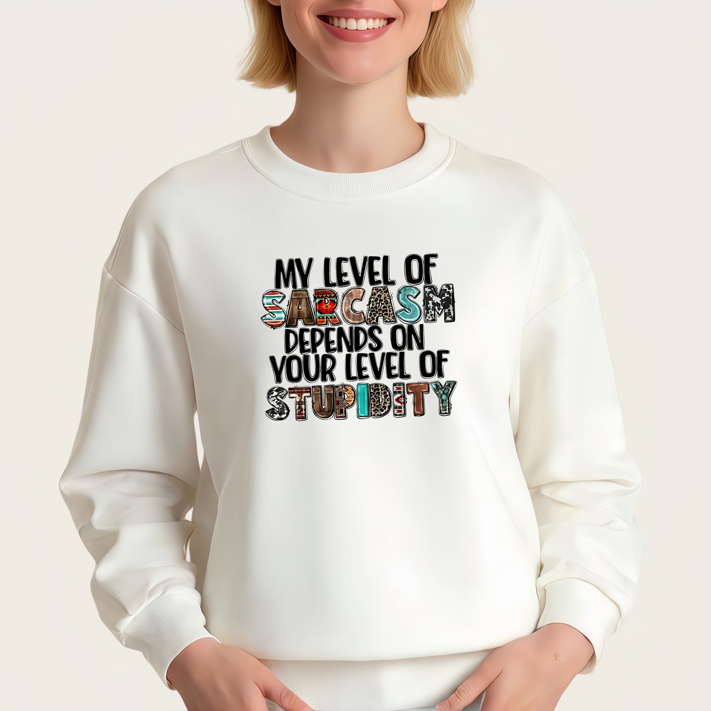 Sarcasm Stupid Iron-On Transfers