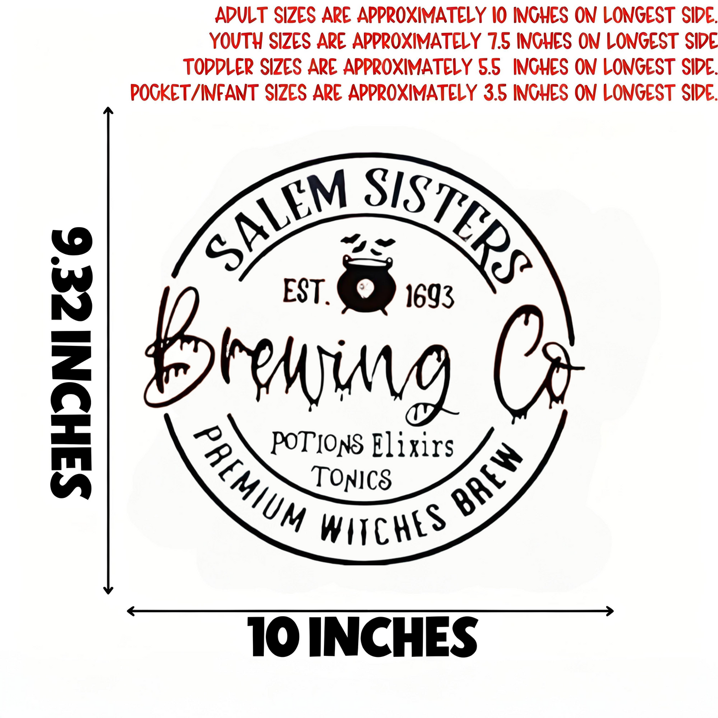 Circular pattern iron-on transfer