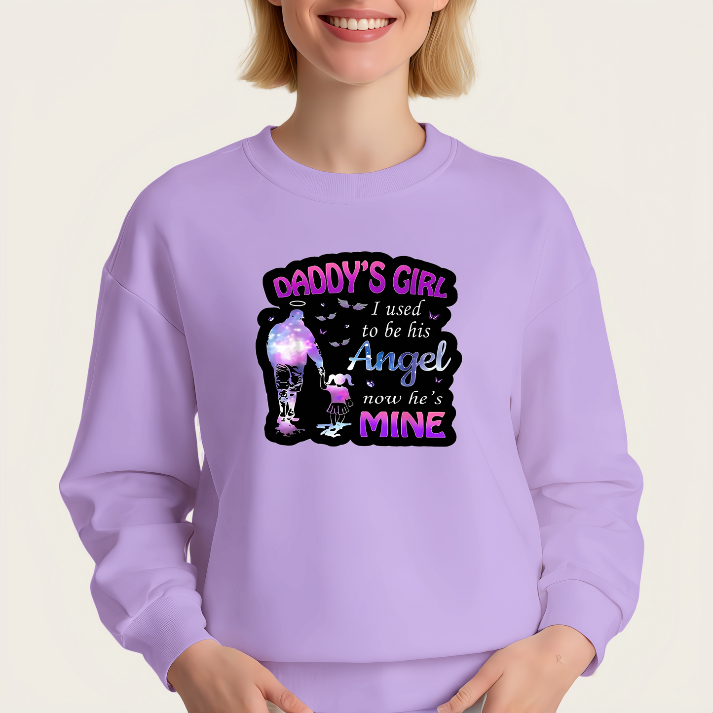 Daddy's Girl Angel Iron-On Transfers