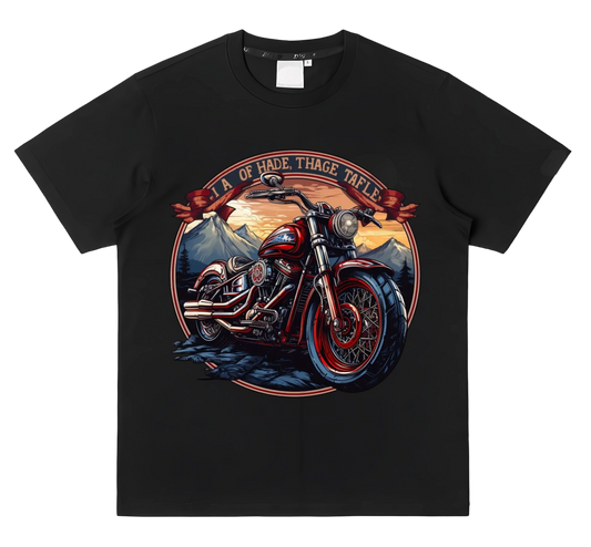 American Retro Motorcycle Heat Transfer Iron-On