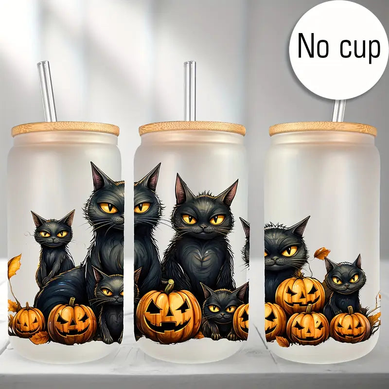 4-Piece Halloween Theme UV DTF Transfer Paper