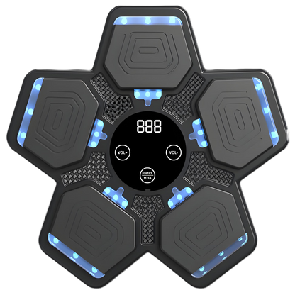 2025 Music Boxing Machine for Adults and Kids, Smart Bluetooth Boxing Training Equipment with Gloves Wall Mounted, Workout Punching Machine for Home,Office and Gym