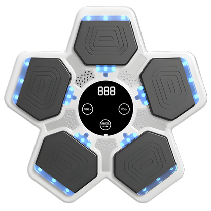 2025 Music Boxing Machine for Adults and Kids, Smart Bluetooth Boxing Training Equipment with Gloves Wall Mounted, Workout Punching Machine for Home,Office and Gym