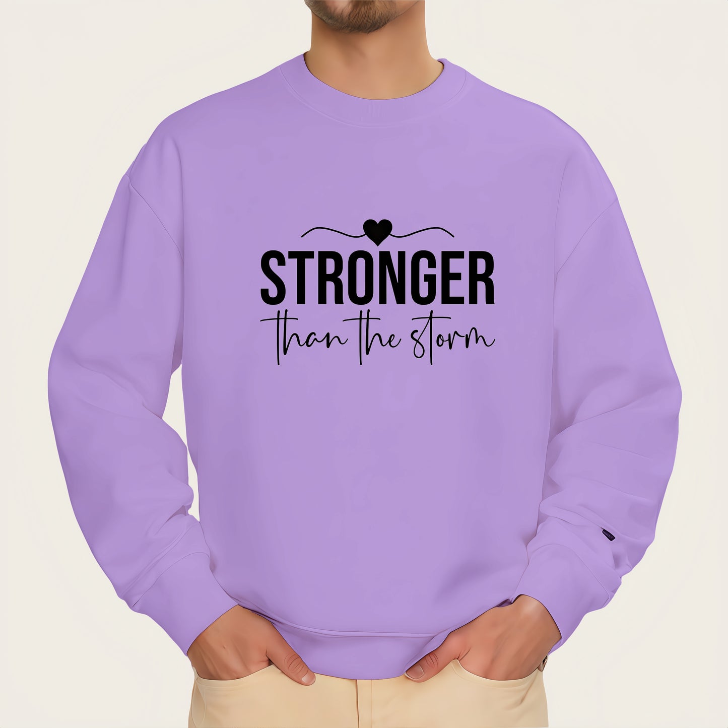 Classic black Faith Over Fear iron-on transfer