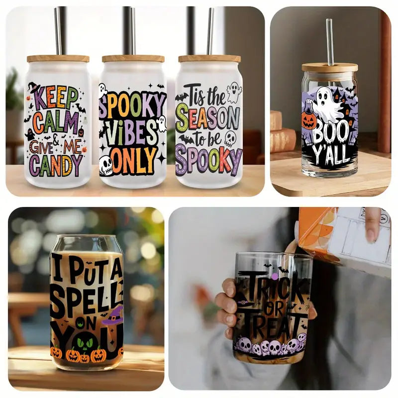 （12PCS/SET）Halloween UV DTF Film Transfer Paper