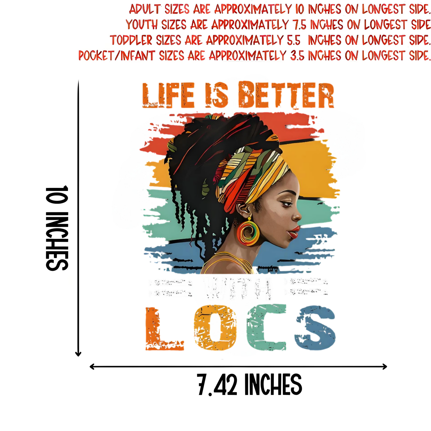 "Life is better" iron-on transfer