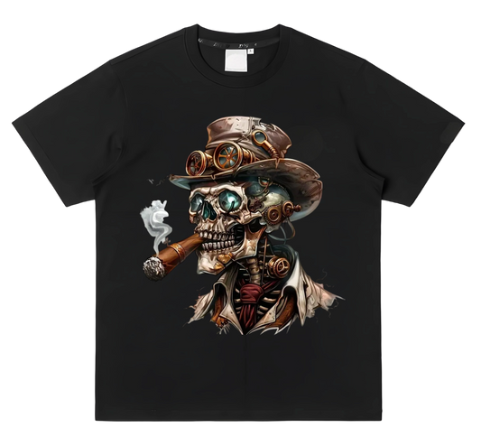 Machine skull smoking heat transfer ironing