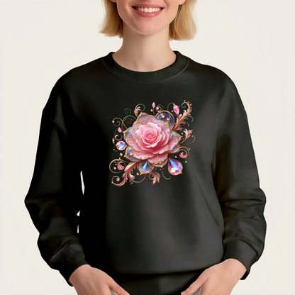 Pink Rose Iron-On Transfer
