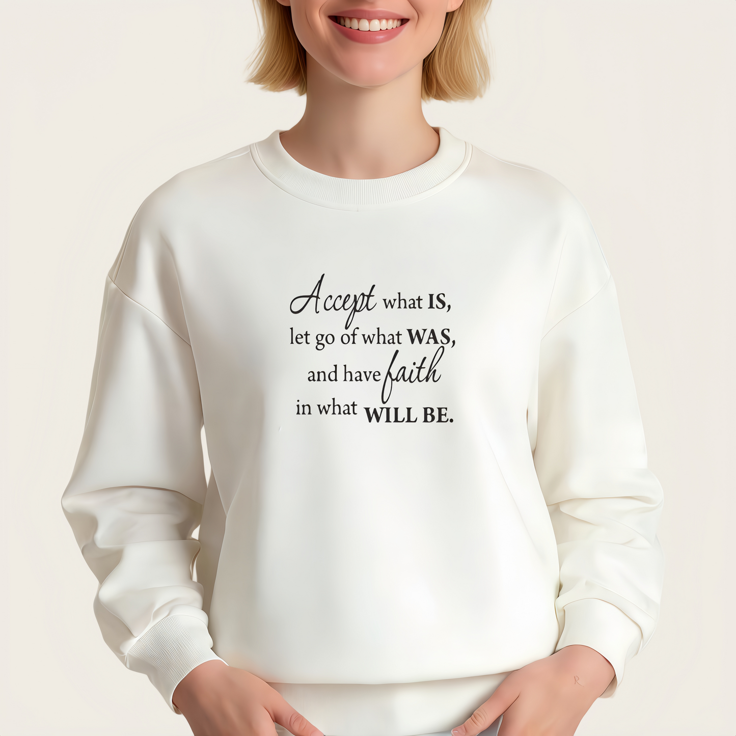 Inspirational English slogan iron-on transfer