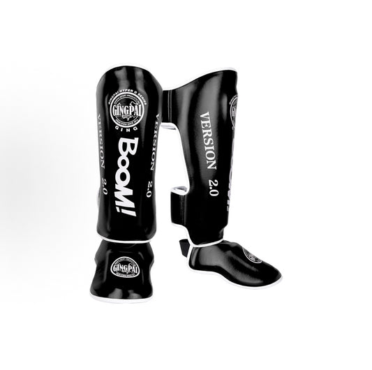 MMA Martial Arts Shin Guards – Padded, Adjustable Muay Thai Leg Guards with Instep Protection for Kickboxing/MMA Training and Sparring – Durable, Professional MMA Equipment