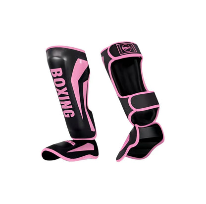 Shin Guards Kickboxing Muay Thai, SATRA SMMAF Approved, Premium Maya Hide Leather, Leg Instep Protection Pads, MMA Martial Arts Kicking Sparring Training Gear, BJJ Karate Boxing Taekwondo