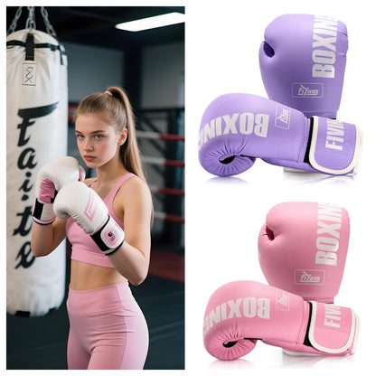 Boxing Gloves for Men & Women - Premium Quality Synthetic Leather Boxing Gloves for Training - Perfect for Punching Heavy Bags, Sparring, & Fighting Gloves