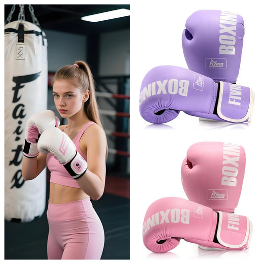 Boxing Gloves for Men & Women - Premium Quality Synthetic Leather Boxing Gloves for Training - Perfect for Punching Heavy Bags, Sparring, & Fighting Gloves