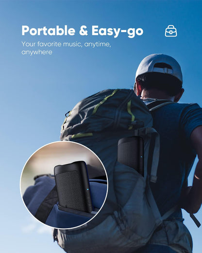 Bluetooth Speaker with HD Sound, Portable Wireless, IPX5 Waterproof, Up to 20H Playtime, TWS Pairing, BT5.3, for Home/Party/Outdoor/Beach, Electronic Gadgets, Birthday Gift