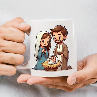 （12PCS/SET）DIY Nativity Coffee Cup UV DTF