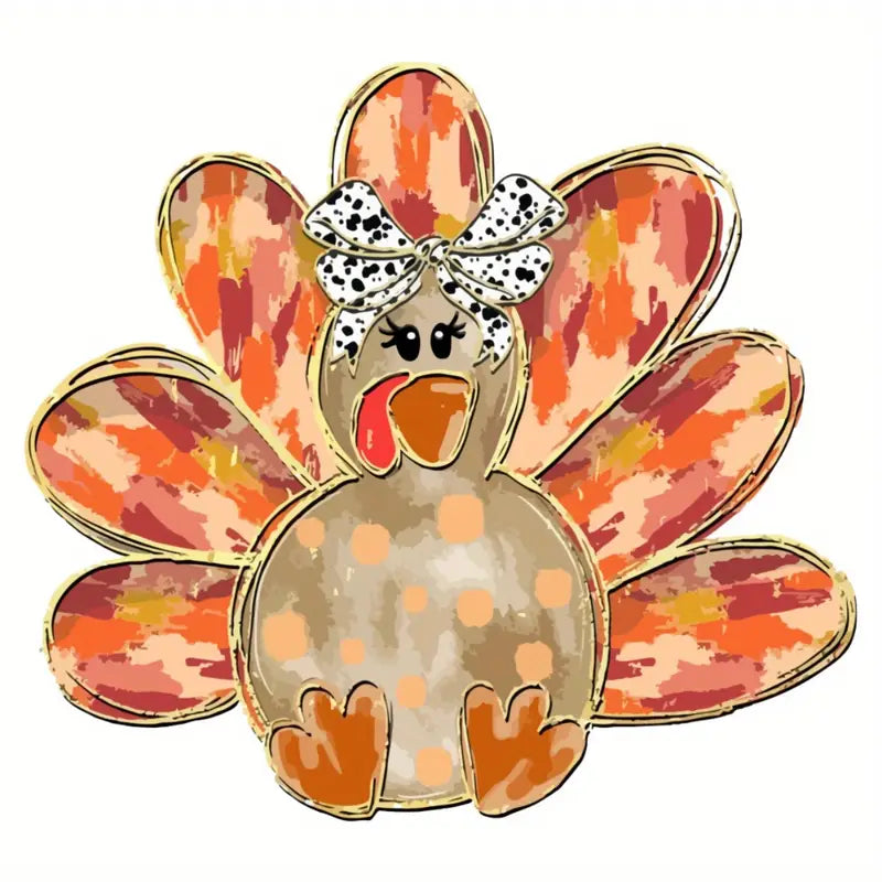 Turkey Heat Transfer Sticker