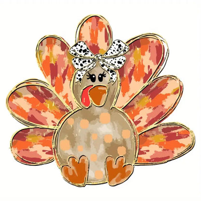 Turkey Heat Transfer Sticker