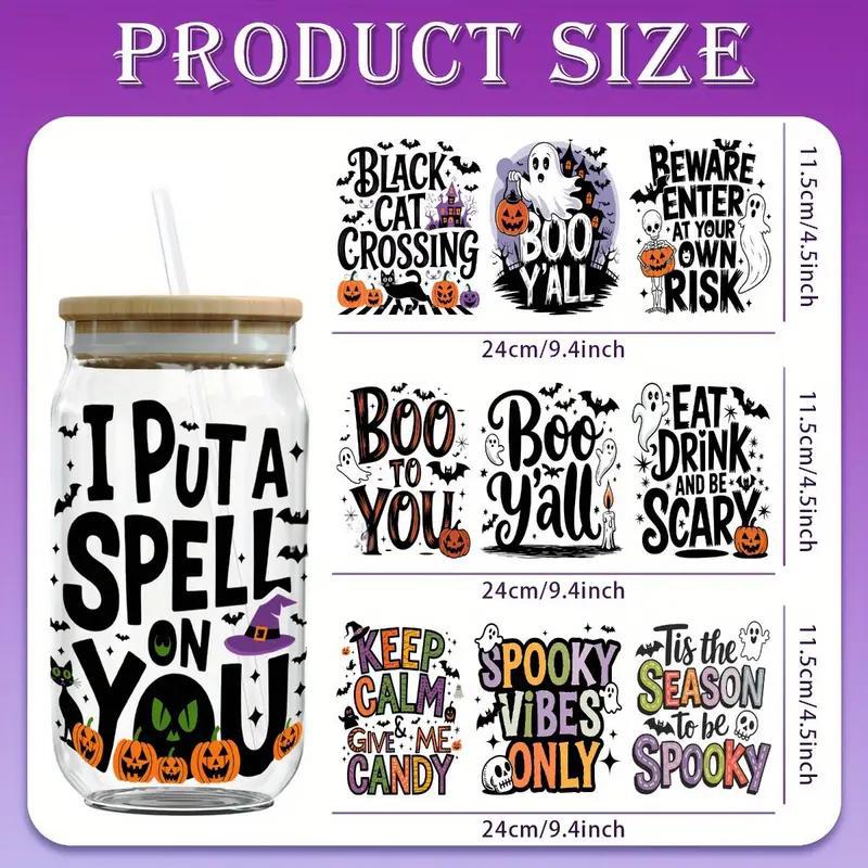 （12PCS/SET）Halloween UV DTF Film Transfer Paper